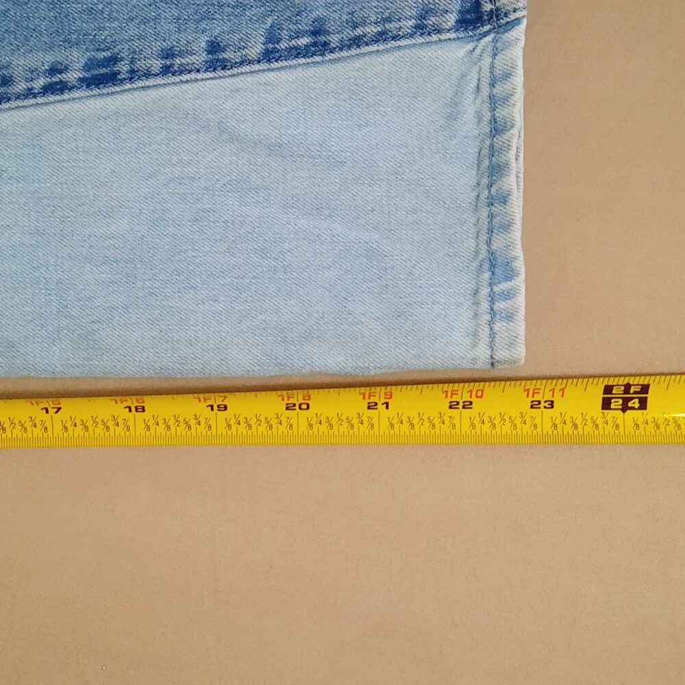 Gap Kids Patchwork Size 10 Low Stride Wide Leg Jeans - Picture 9 of 13